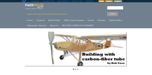 homepage of the park pilot